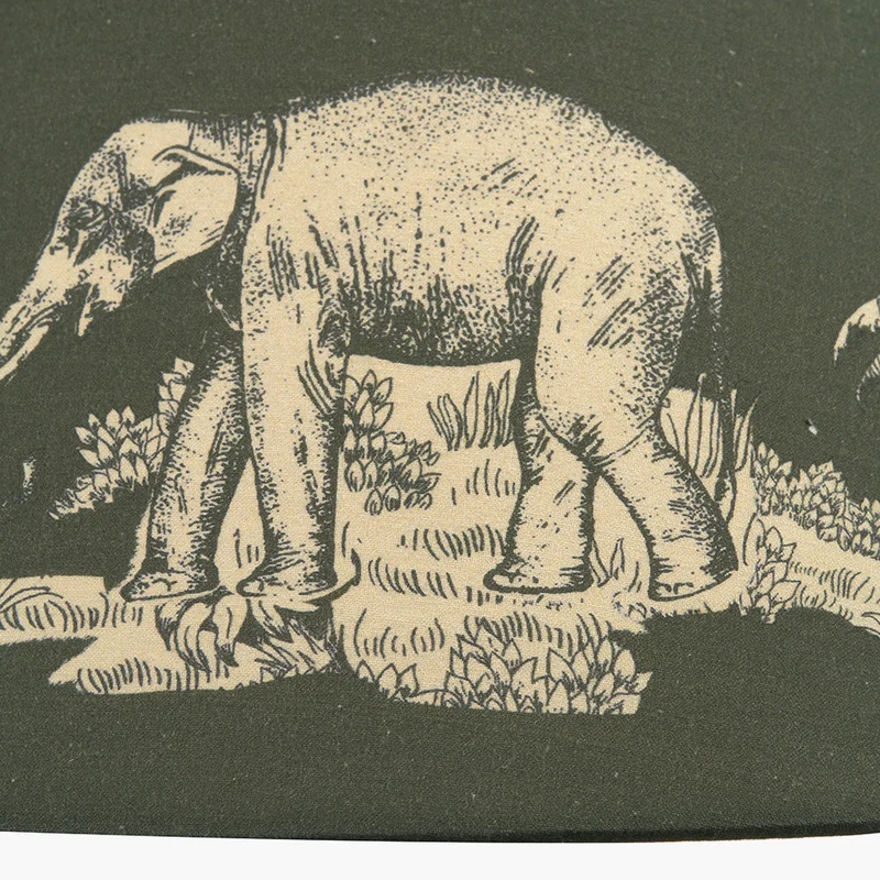 Nala 45cm Green Safari Printed Empire Lampshade