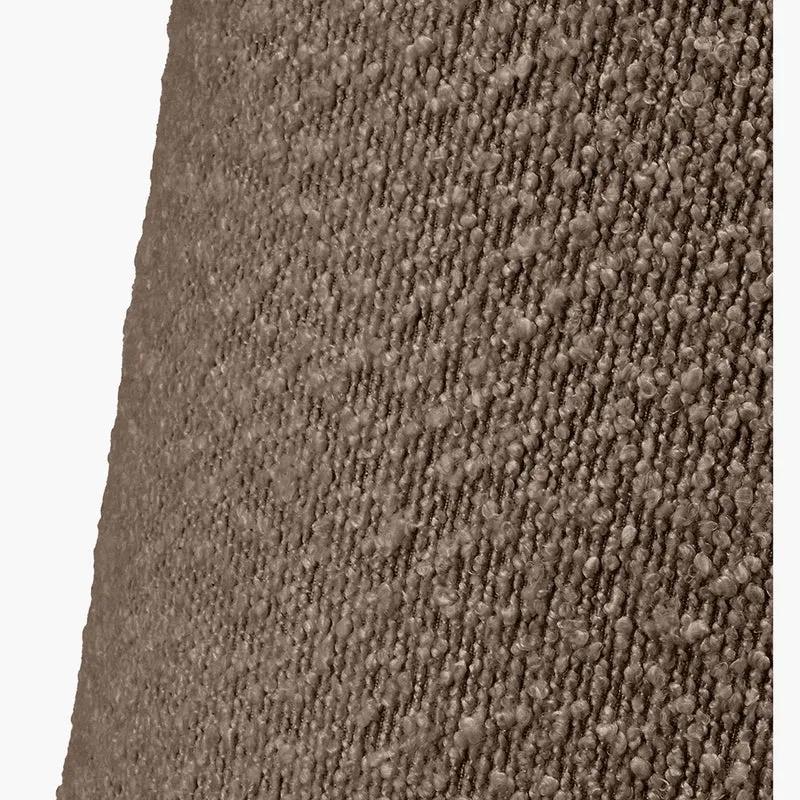 Martigues 35cm Mocha Brown Boucle Tapered Lampshade