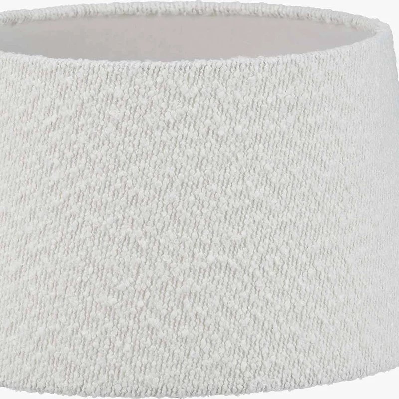 Martigues 30cm White Boucle Tapered Lampshade