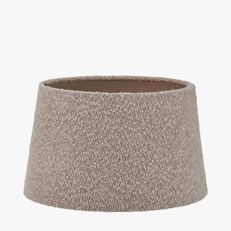Martigues 30cm Taupe Boucle Tapered Lampshade
