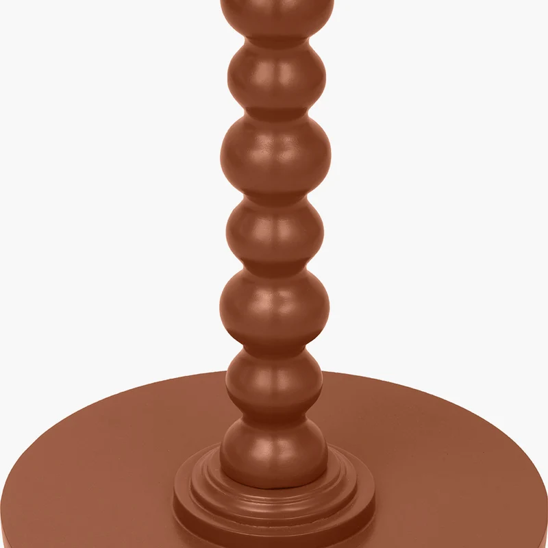 Margot Terracotta Wood Bobble Side Table