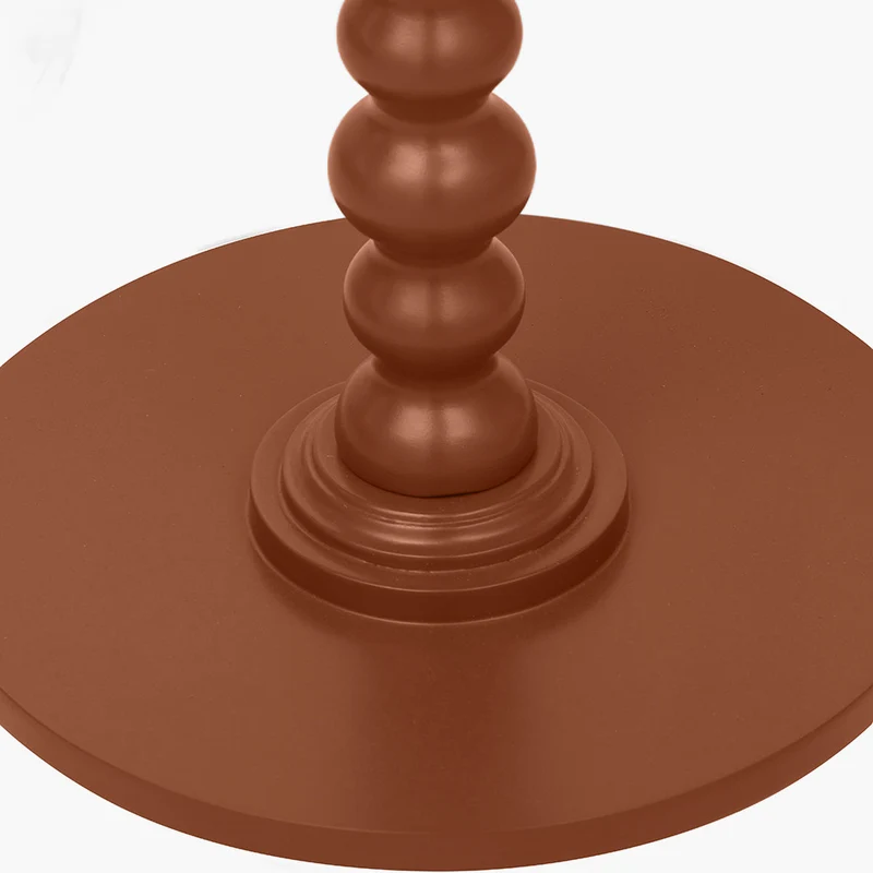 Margot Terracotta Wood Bobble Side Table