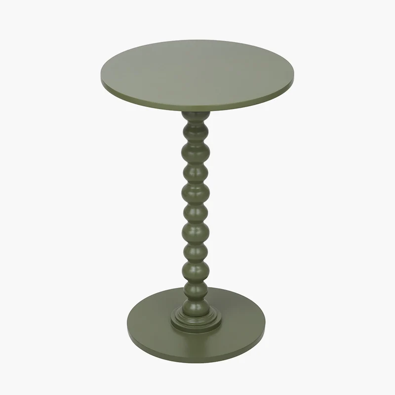 Margot Olive Wood Bobble Side Table