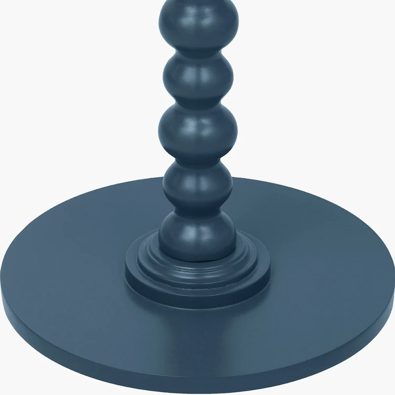 Margot Navy Wood Bobble Side Table