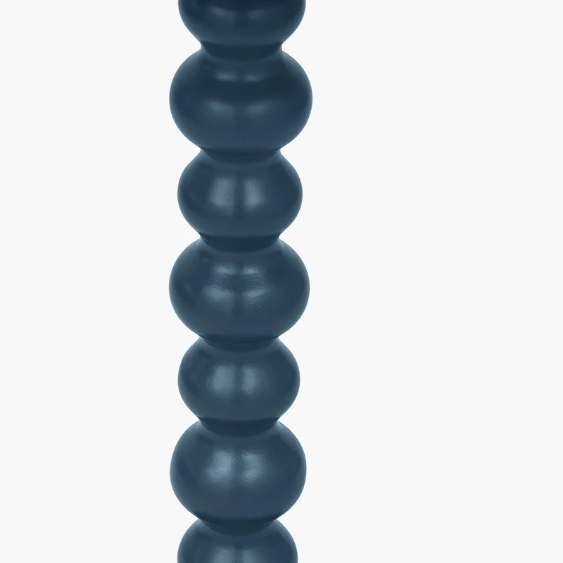 Margot Navy Wood Bobble Side Table