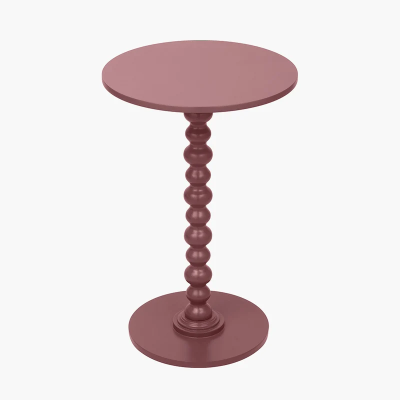 Margot Mulberry Wood Bobble Side Table