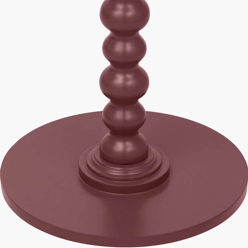 Margot Mulberry Wood Bobble Side Table
