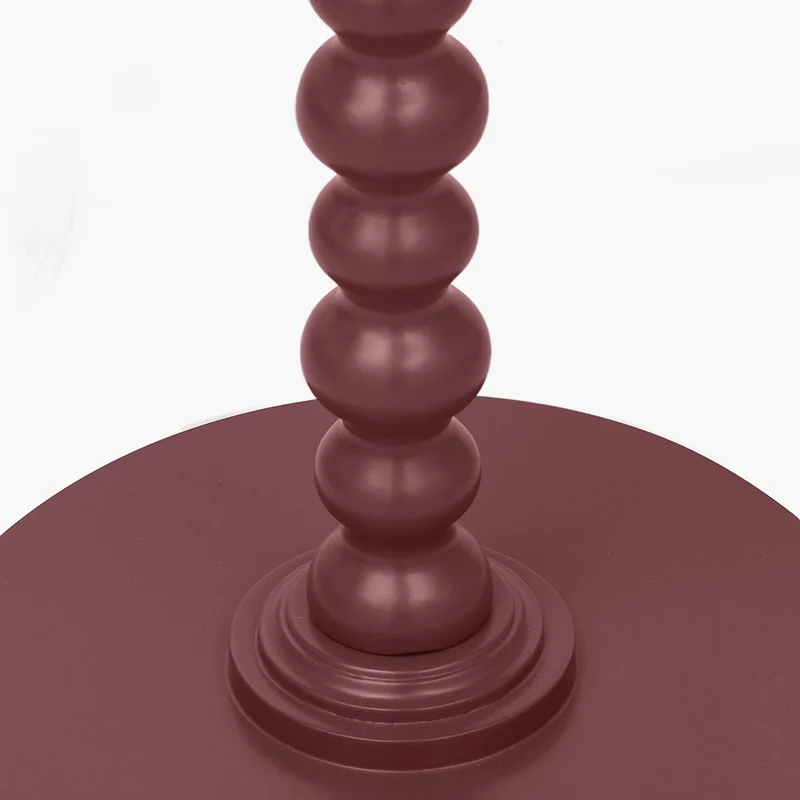 Margot Mulberry Wood Bobble Side Table