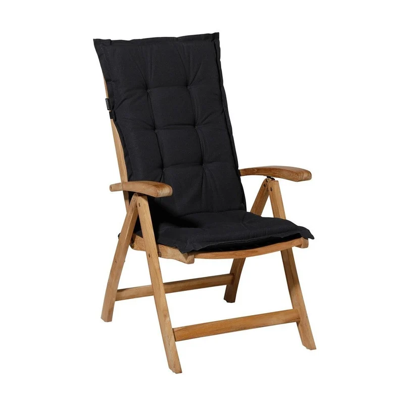 Madison stoelkussen lage rug Panama black 105x50 cm