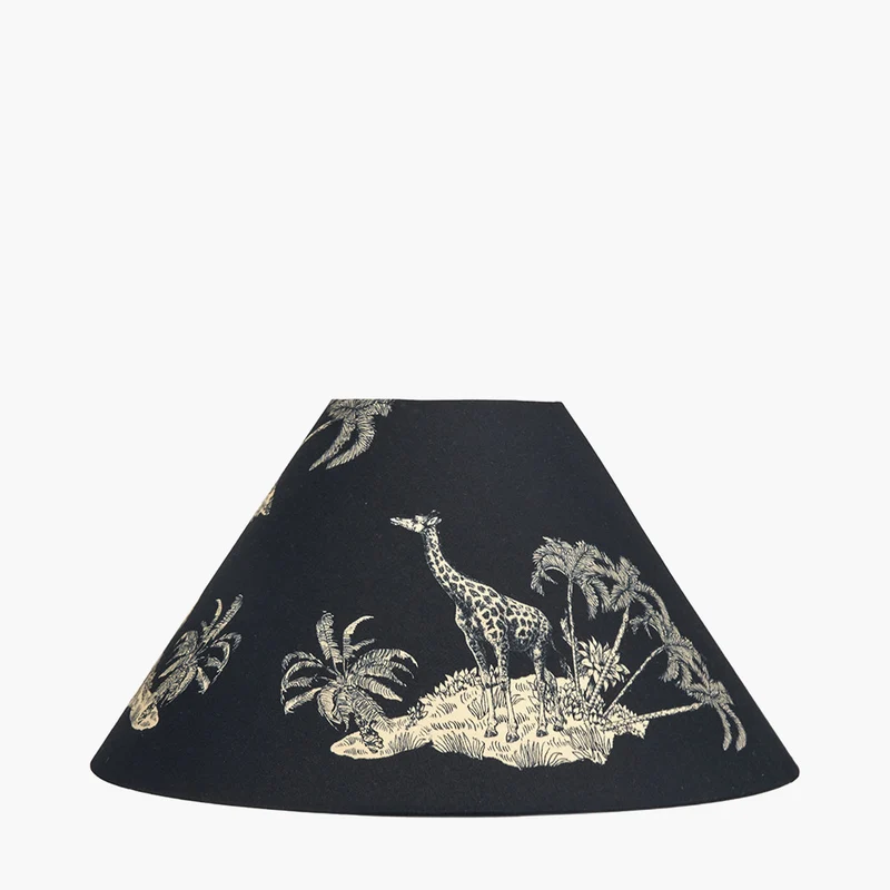 Nala 35cm Inky Blue Safari Printed Empire Lampshade