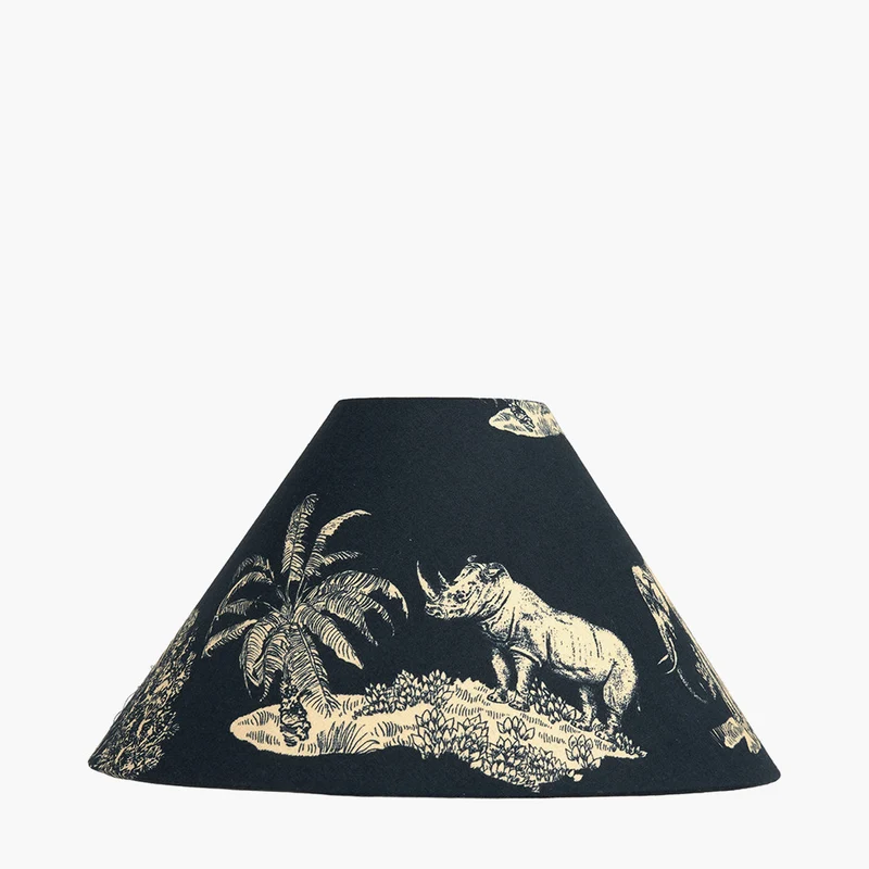 Nala 30cm Inky Blue Safari Printed Empire Lampshade
