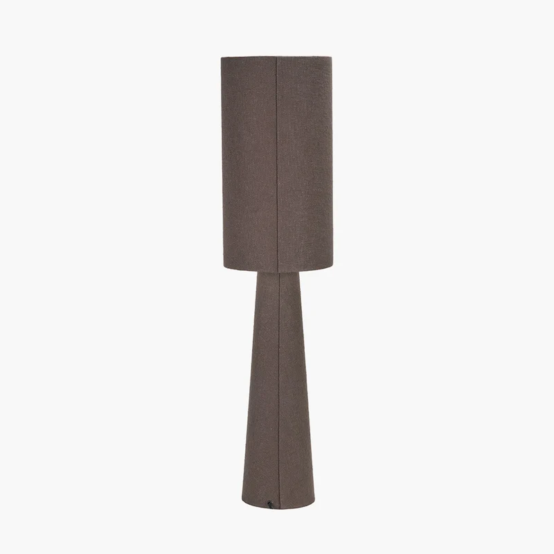 Mirissa Bitter Chocolate Slubby Handloom Fabric Table Lamp
