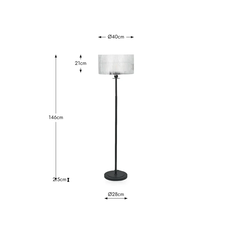 Mirissa Bitter Chocolate Slubby Handloom Fabric Floor Lamp