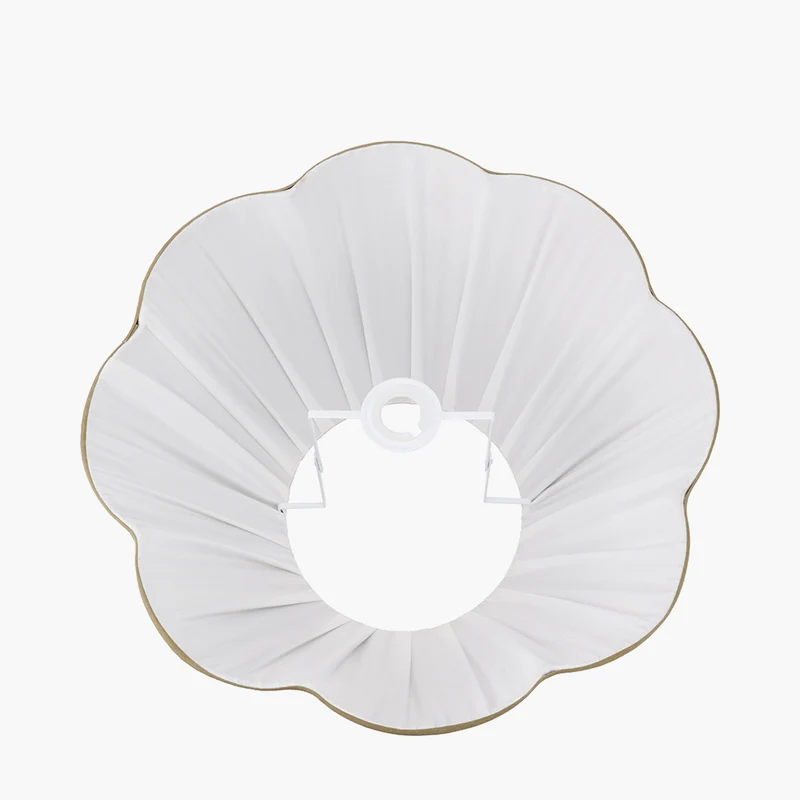 Malia 45cm Olive Green Mushroom Pleat Scalloped Tapered Lampshade