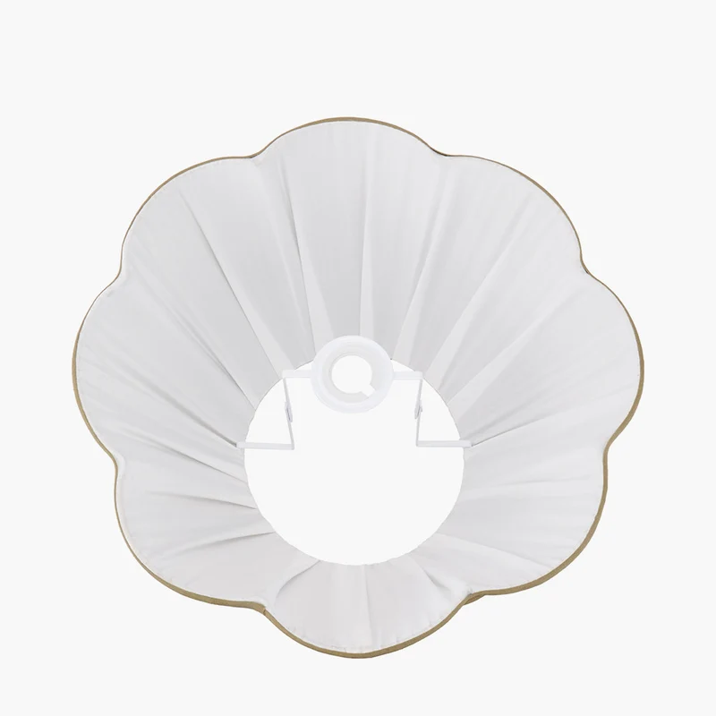 Malia 40cm Olive Green Mushroom Pleat Scalloped Tapered Lampshade