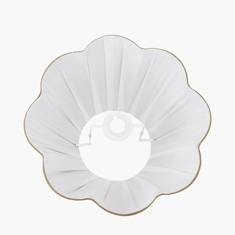 Malia 35cm Olive Green Mushroom Pleat Scalloped Tapered Lampshade
