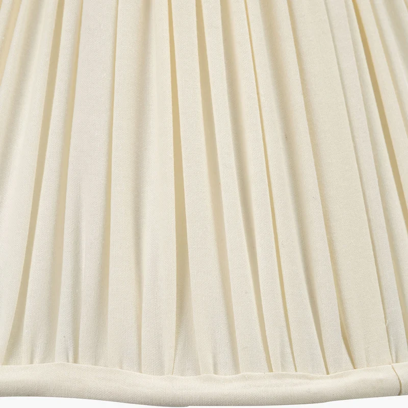 Malia 35cm Cream Mushroom Pleat Scalloped Tapered Lampshade