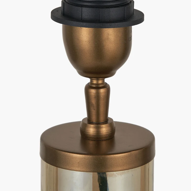 Palmo Smoke Lustre Glass Bottle Table Lamp Base