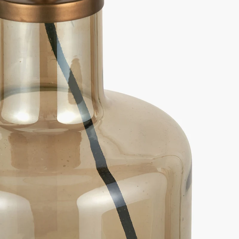 Palmo Smoke Lustre Glass Bottle Table Lamp Base