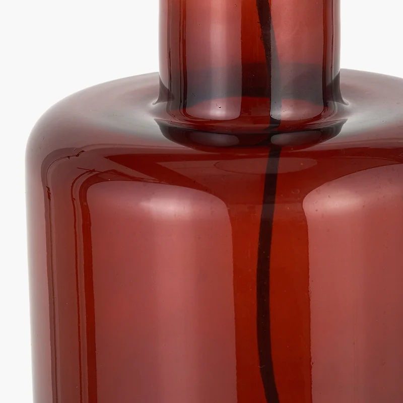 Palmo Amber Glass Bottle Table Lamp Base