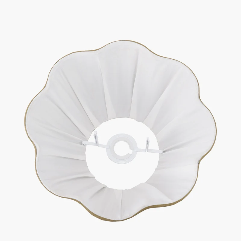 Malia 30cm Olive Green Mushroom Pleat Scalloped Tapered Lampshade