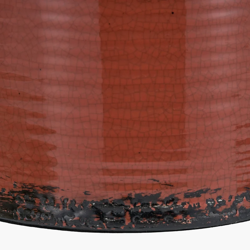 Nori Terracotta Crackle Ceramic Table Lamp