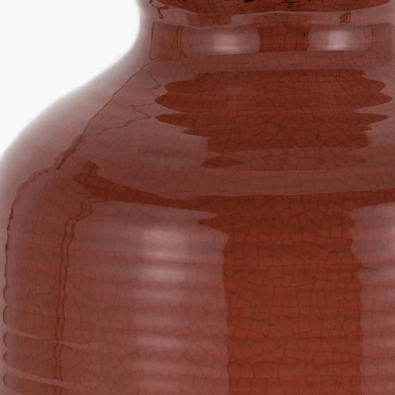 Nori Terracotta Crackle Ceramic Table Lamp
