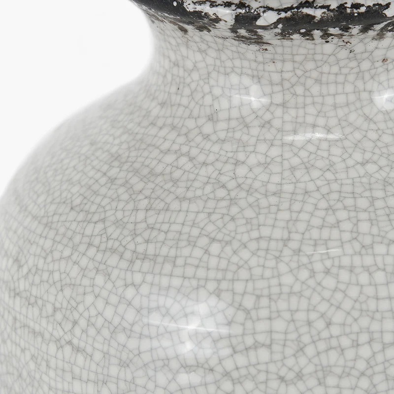 Nori Cream Crackle Ceramic Table Lamp