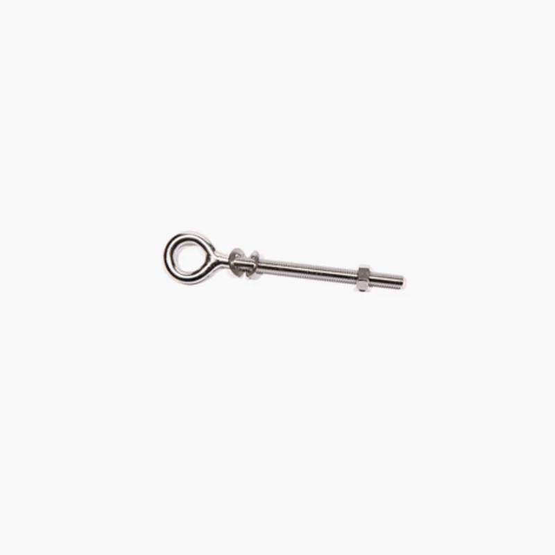 M8 x 100 Eye bolt with nut for wooden pole, INOX