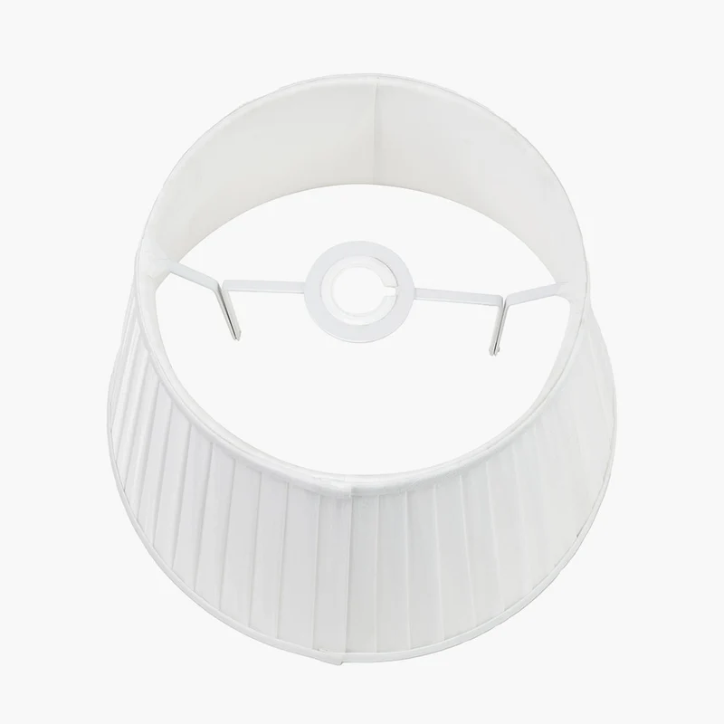 Lyndon 30cm Ivory Silk Mix Knife Pleat Tapered Lampshade