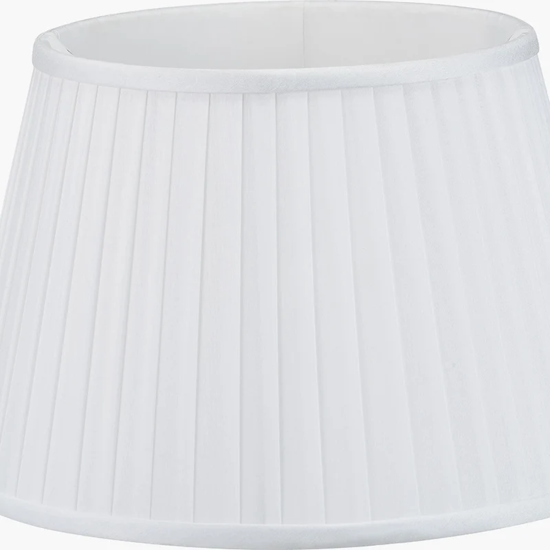 Lyndon 30cm Ivory Silk Mix Knife Pleat Tapered Lampshade