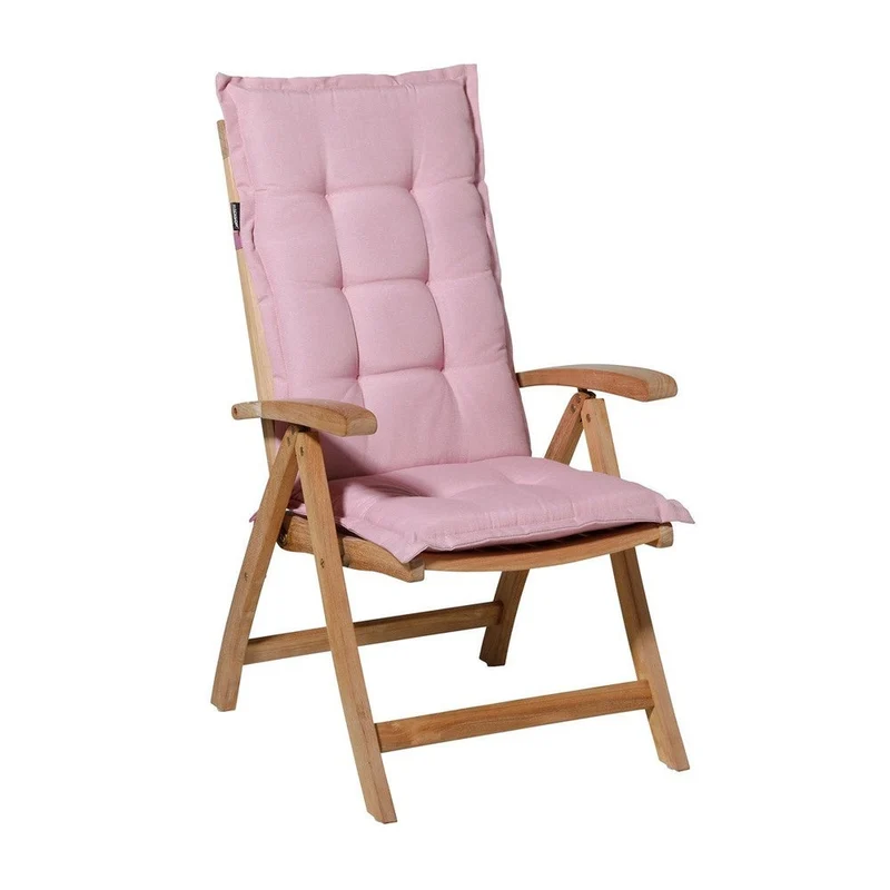 Madison stoelkussen lage rug Panama soft pink 105x50 cm