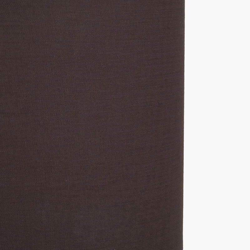 Lino 45cm Bitter Chocolate Self Lined Linen Cylinder Lampshade