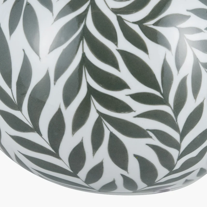 Laurel Olive Leaf Ceramic Vase