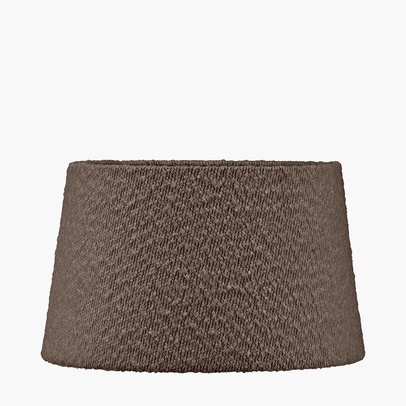 Martigues 50cm Mocha Brown Boucle Tapered Lampshade