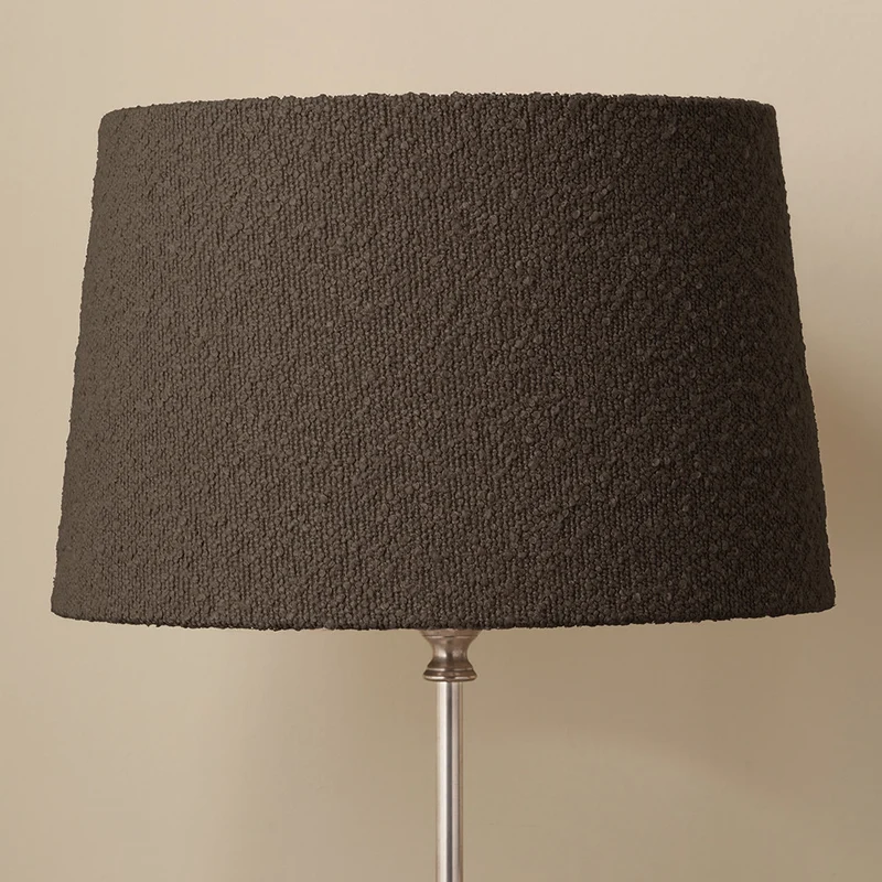 Martigues 45cm Mocha Brown Boucle Tapered Lampshade