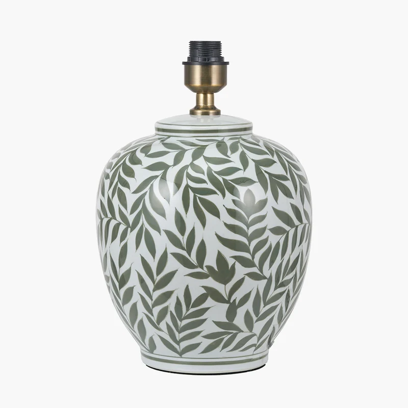 Laurel Olive Leaf Ceramic Table Lamp Base