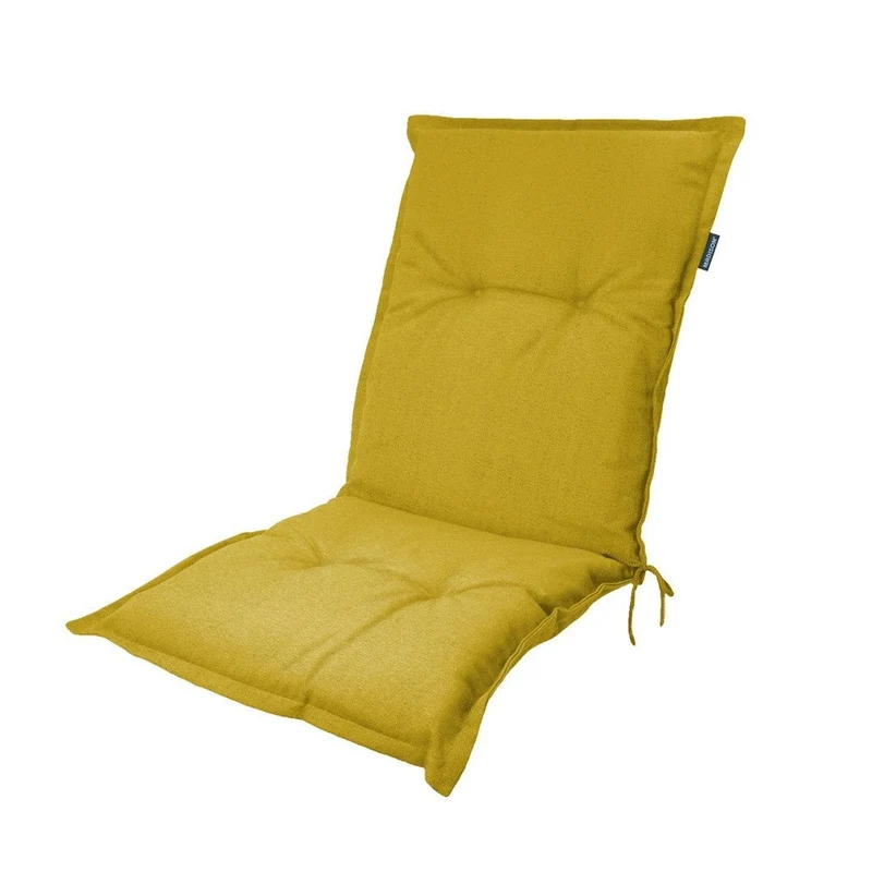 Madison stoelkussen lage rug Panama mustard 105x50 cm