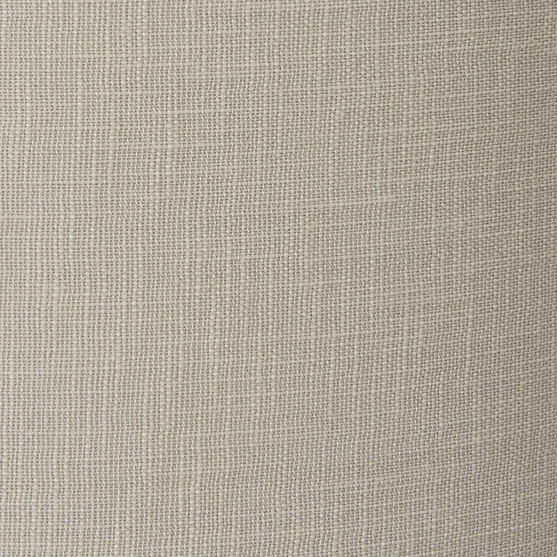Langston Matt Black Metal Column Table Lamp Base with Lino 40cm Grey Self Lined Linen Cylinder Lampshade