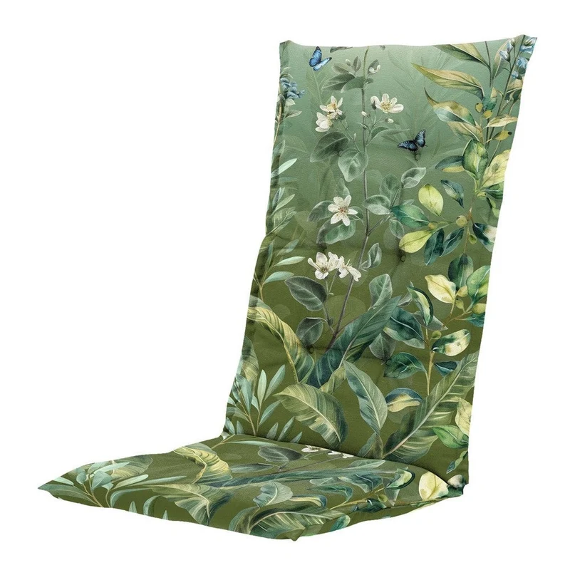 Madison stoelkussen hoge rug Outdoor+ Elisa green 123x50 cm