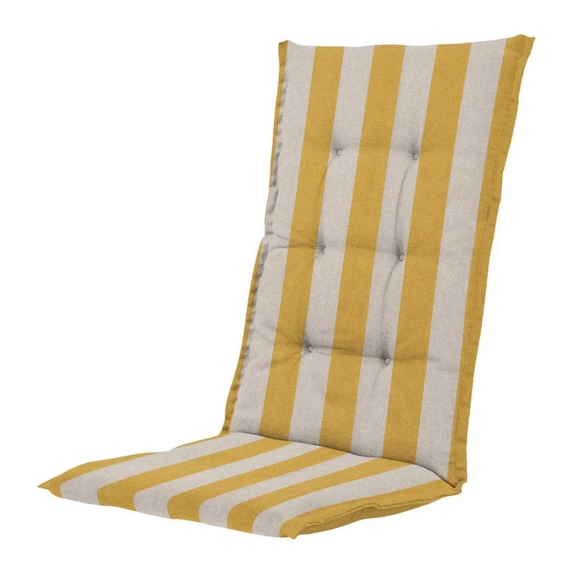 Madison stoelkussen hoge rug Amora mustard 123x50 cm