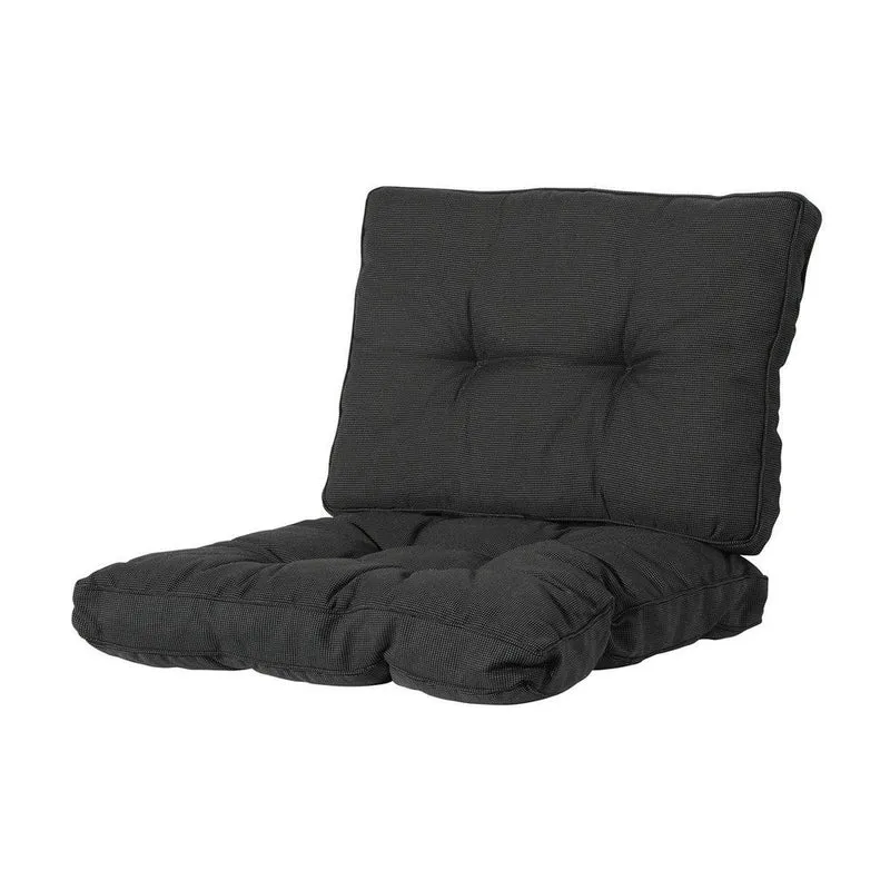 Madison Florance rugkussen Rib black 43x73 cm