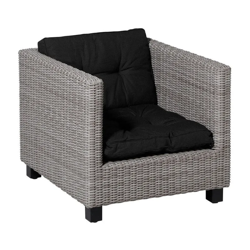 Madison Florance zitkussen Rib black 60x60 cm
