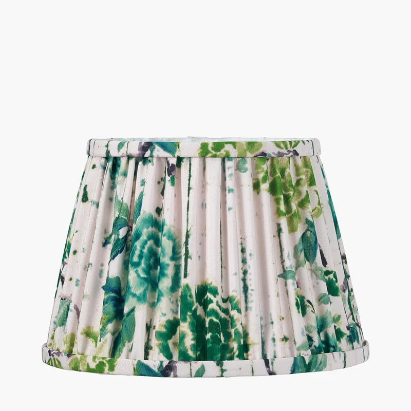 Kyoto Flower 40cm Pleated Shade Emerald