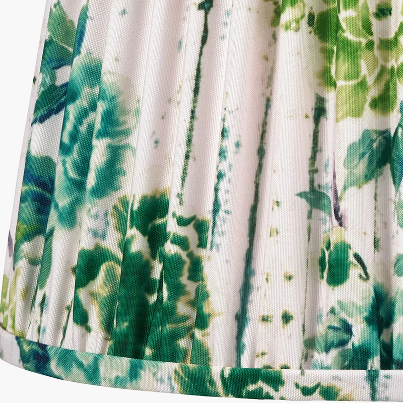 Kyoto Flower 40cm Pleated Shade Emerald