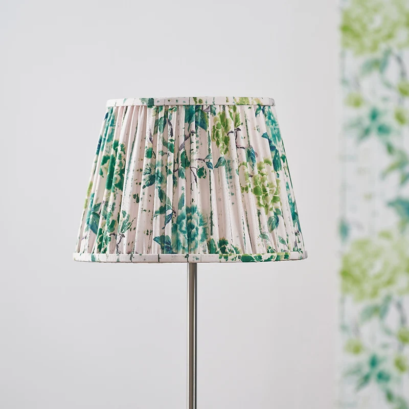 Kyoto Flower 35cm Pleated Shade Emerald