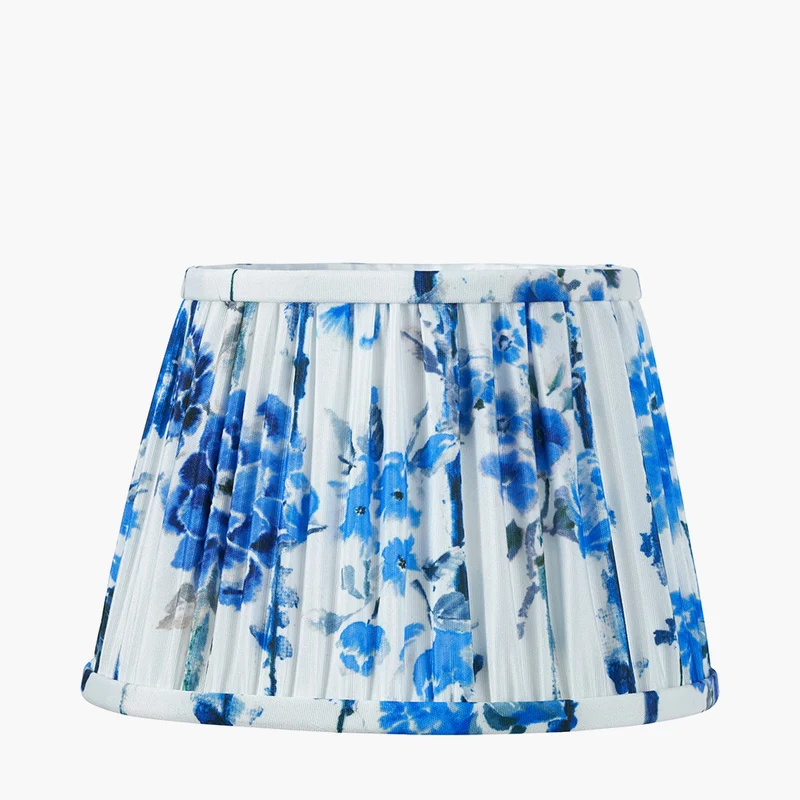 Kyoto Flower 35cm Pleated Shade Cobalt