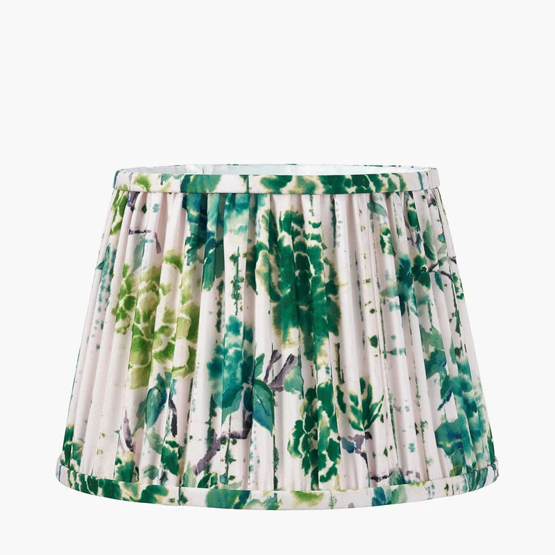Kyoto Flower 30cm Pleated Shade Emerald