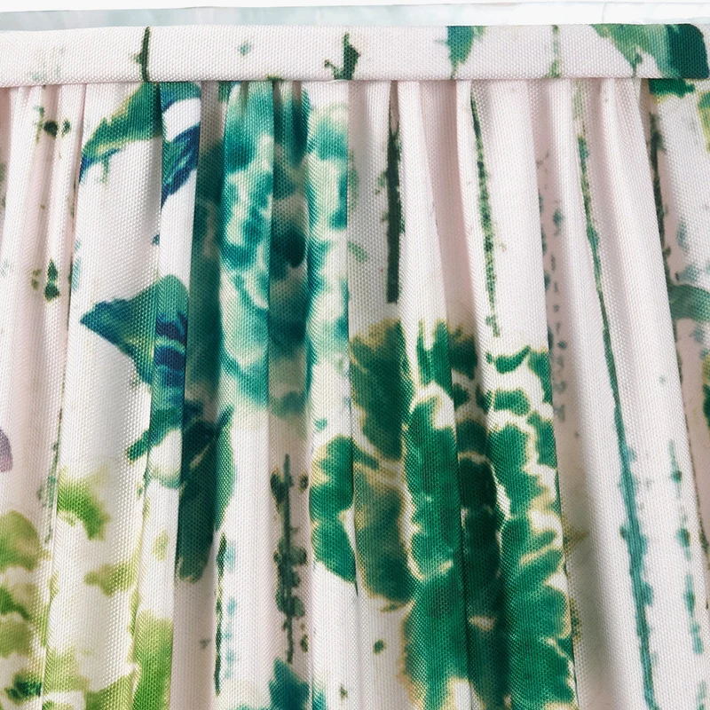 Kyoto Flower 30cm Pleated Shade Emerald