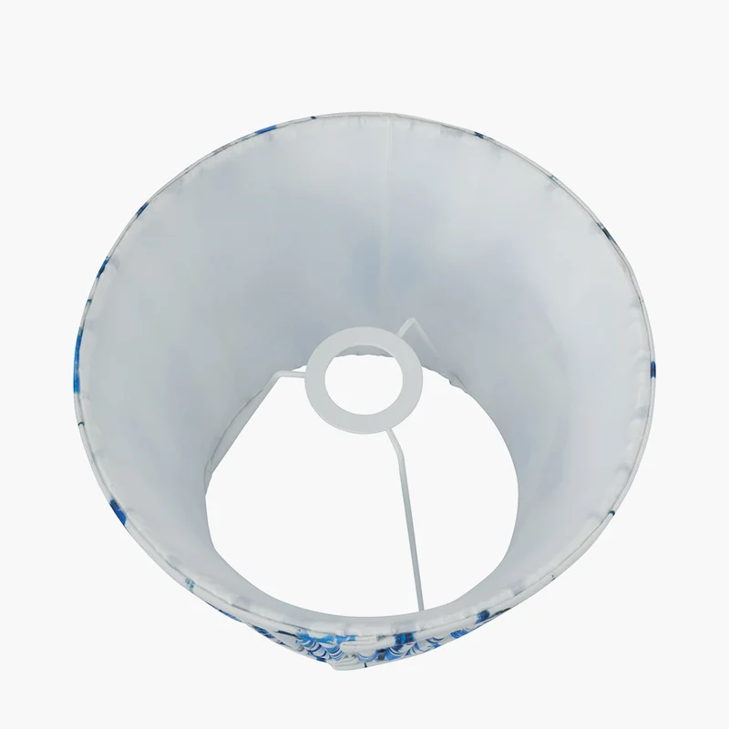 Kyoto Flower 25cm Pleated Shade Cobalt